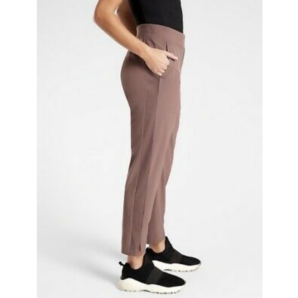 Athleta Brooklyn Ankle Pants 10P Mineral Brown